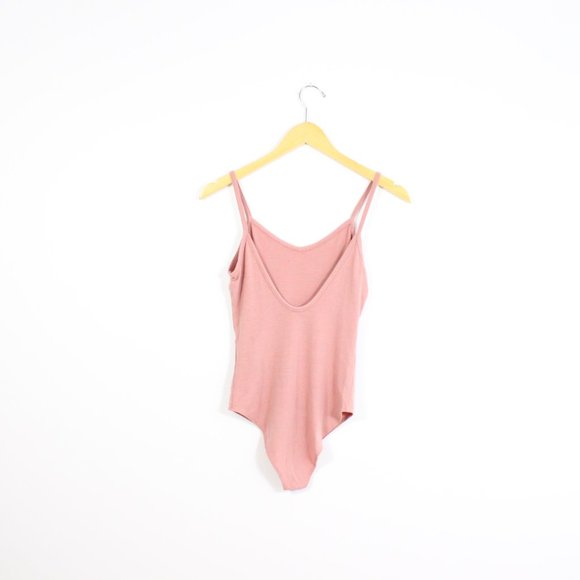 Urban Heritage Pink Spaghetti Strap Bodysuit - Picture 5 of 6